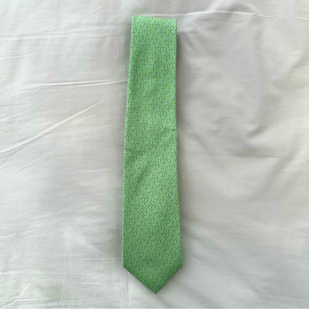Vineyard Vines Green Silk Tie